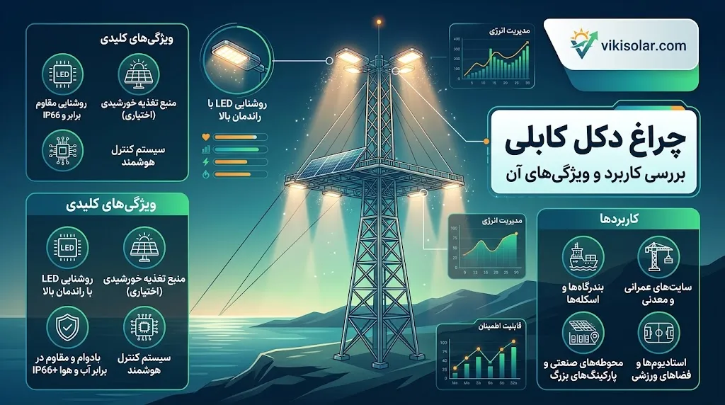 چراغ دکل کابلی چگونه کار میکند؟