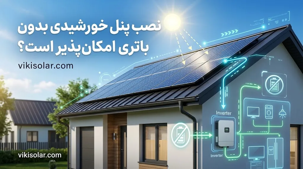 انواع سیستم خورشیدی بدون باتری